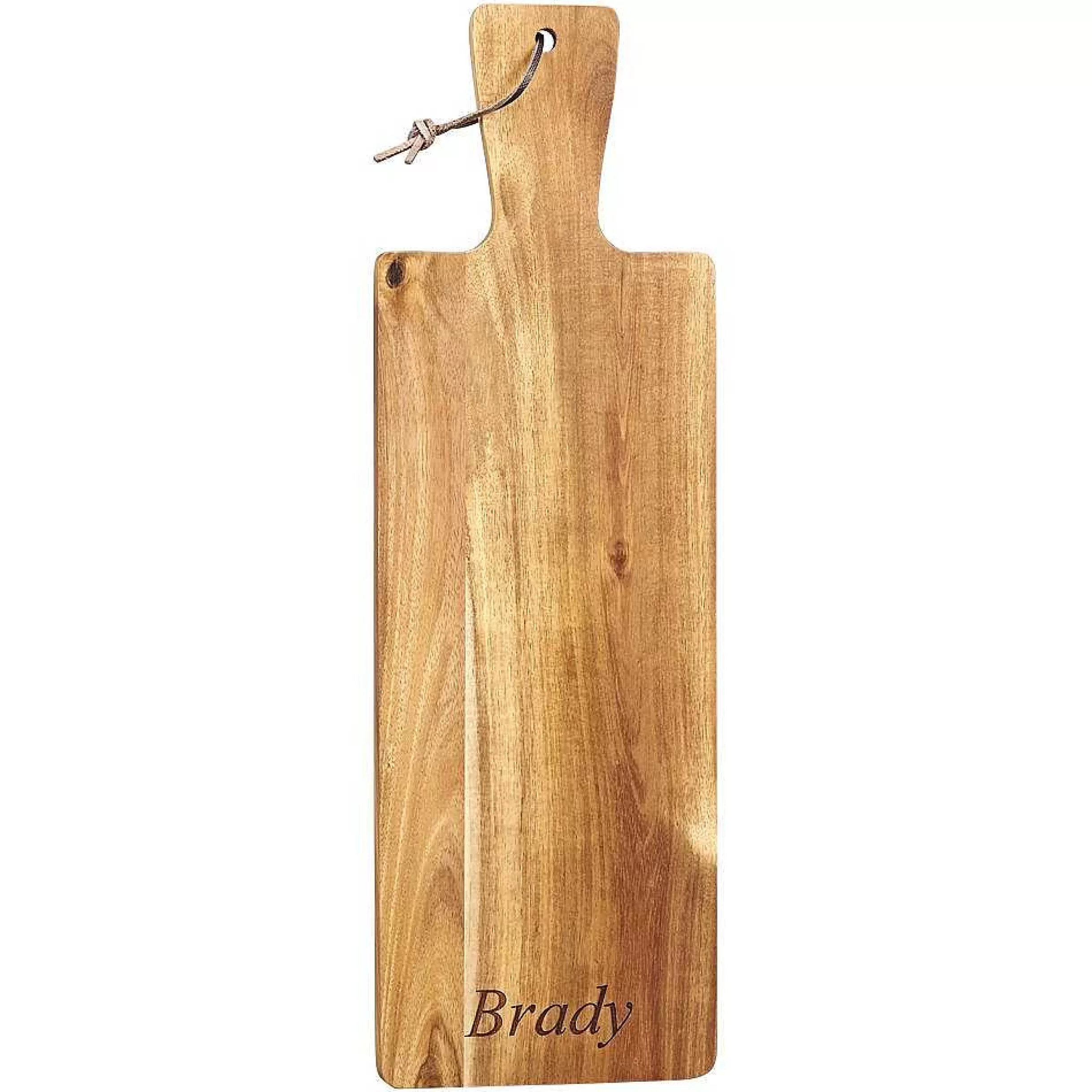 Creative Gifts International Acacia Wood Handled Bread Board Hot