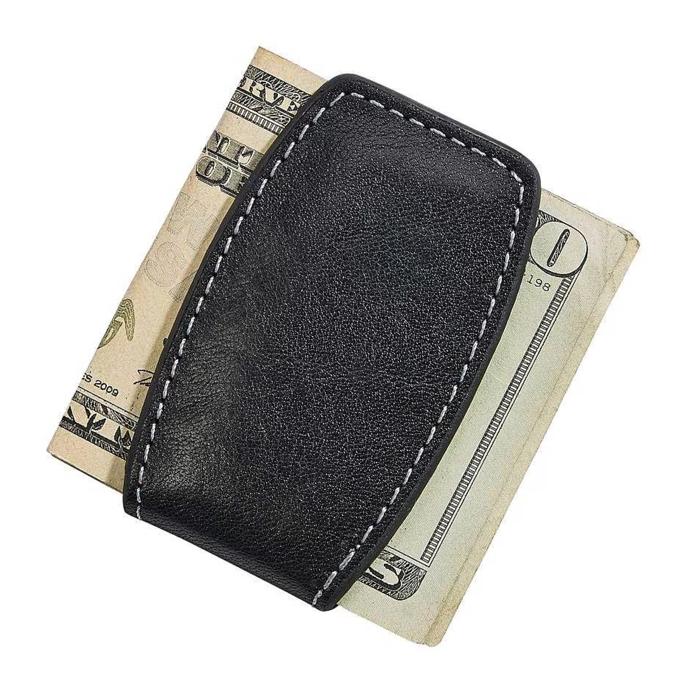 Creative Gifts International Black Leather Money Clip Discount