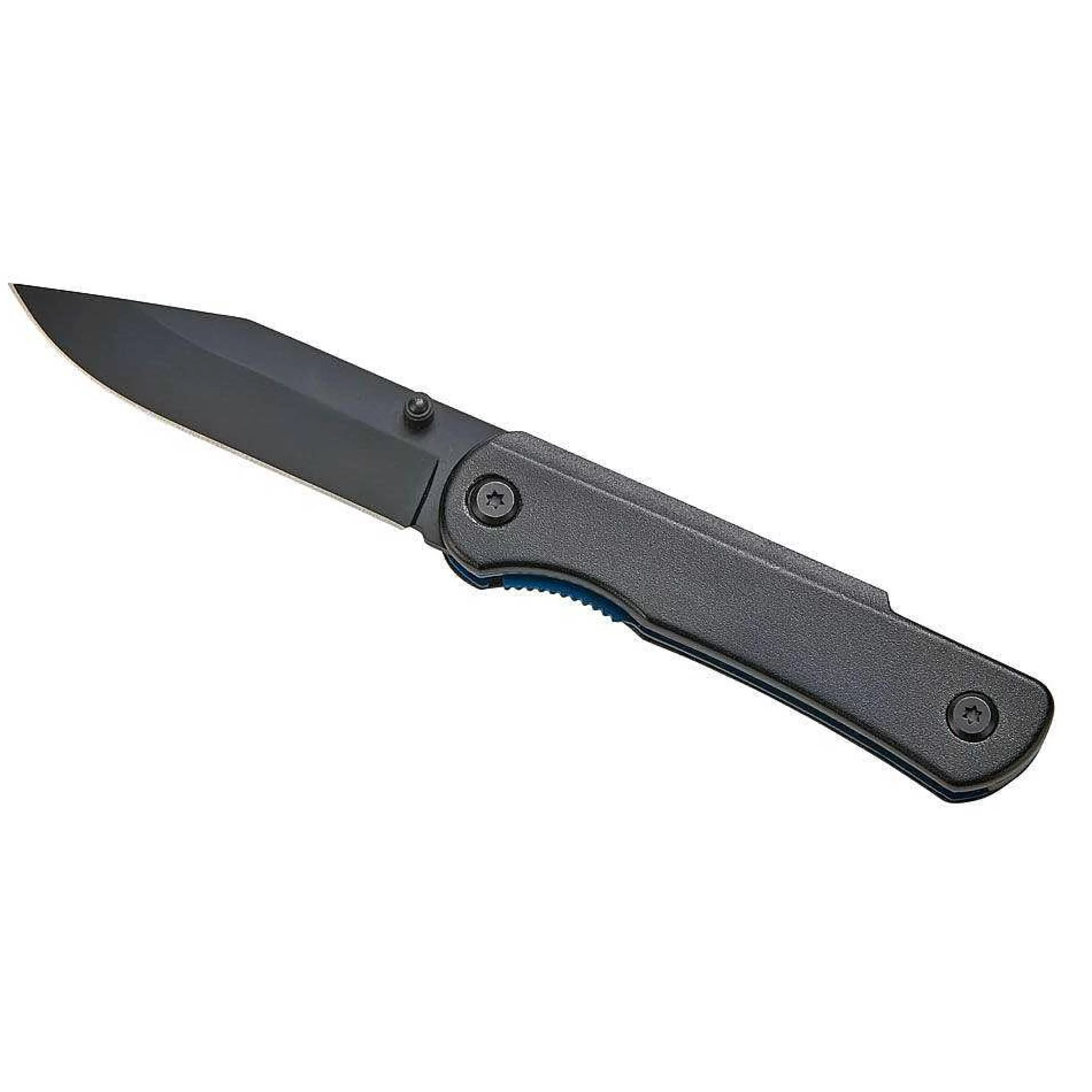 Creative Gifts International Black Pocket Knife With Blue Accents, 4" L Cheap