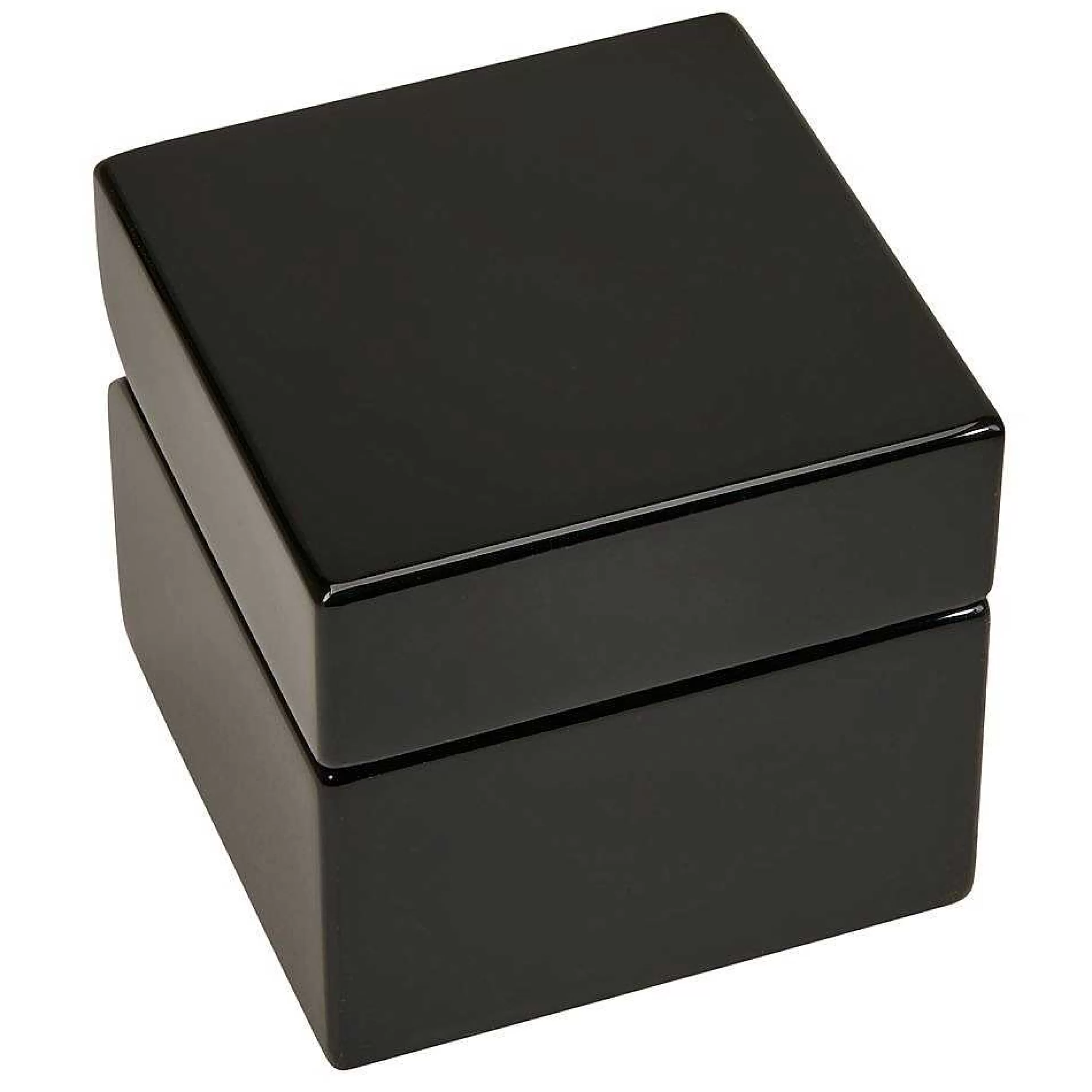 Creative Gifts International Black Square Wood Box With Compass & Clock Sale