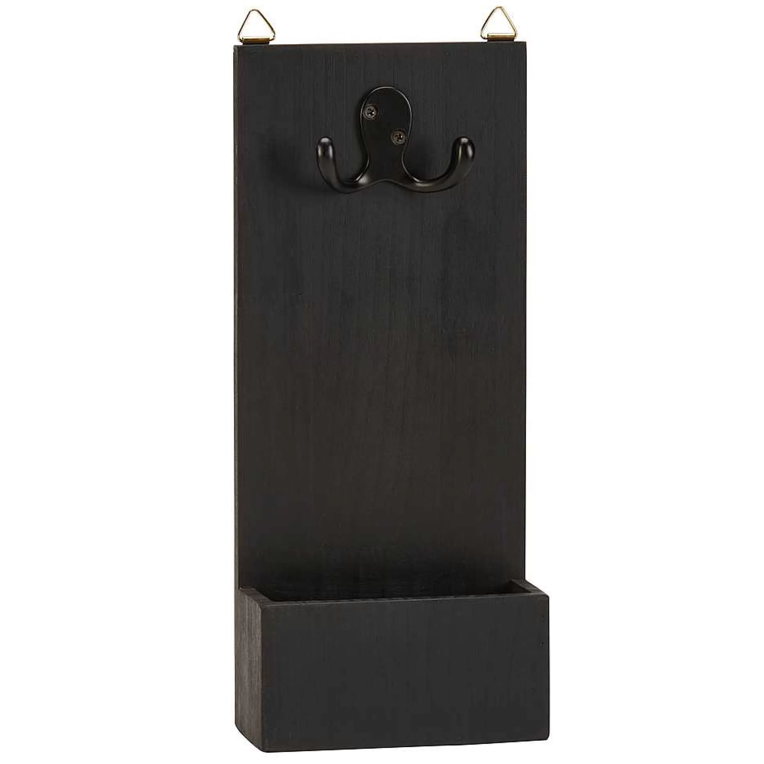 Creative Gifts International Black Wood Wall Hanging Holder With Hook Sale