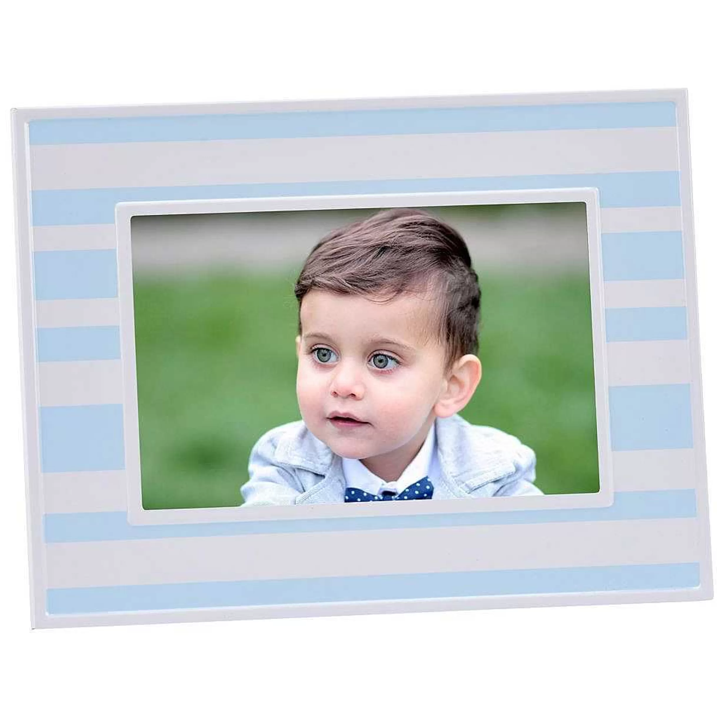 Creative Gifts International Blue & White Striped 4" X 6" Photo Frame Fashion