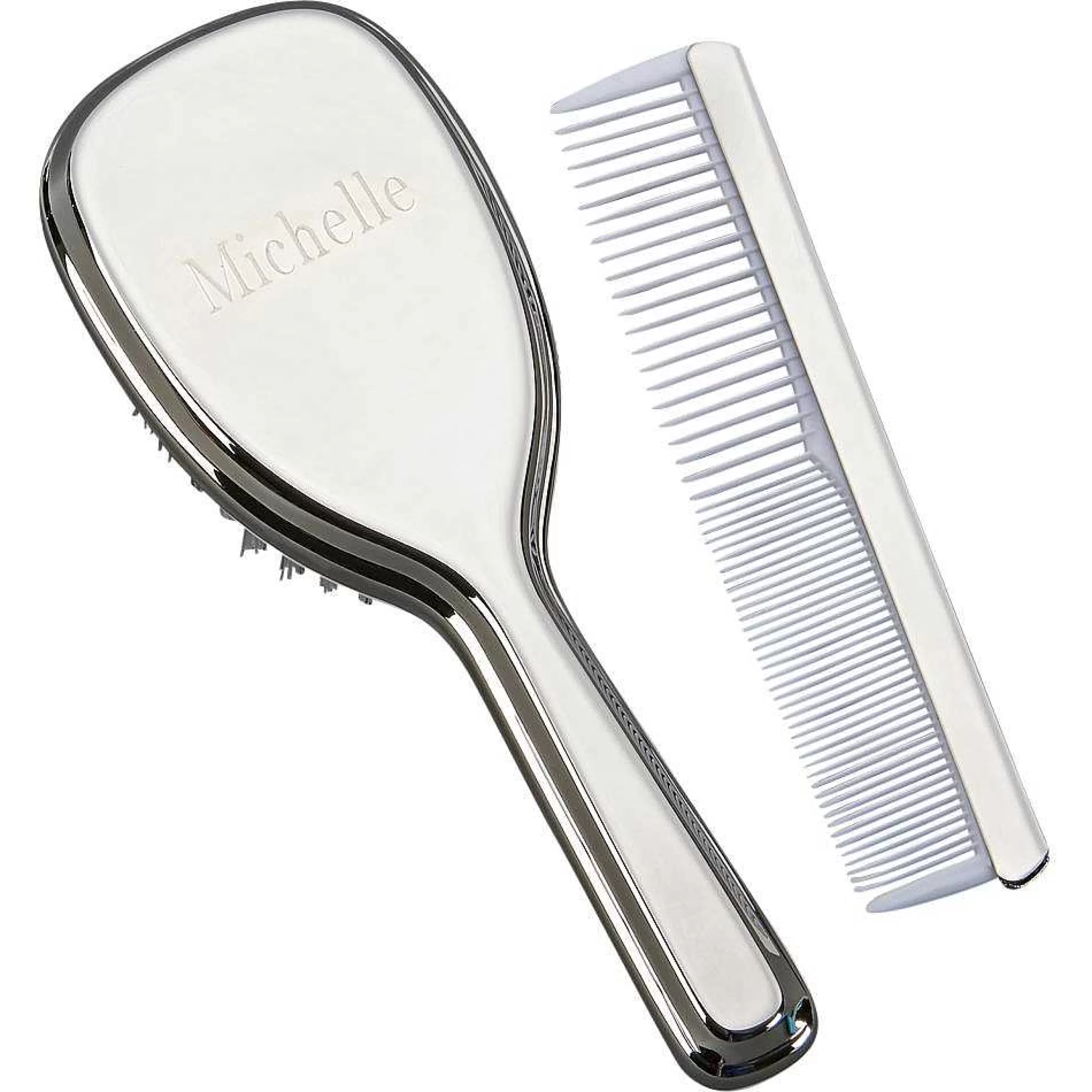 Creative Gifts International Comb & Brush Set W/Handle Fashion