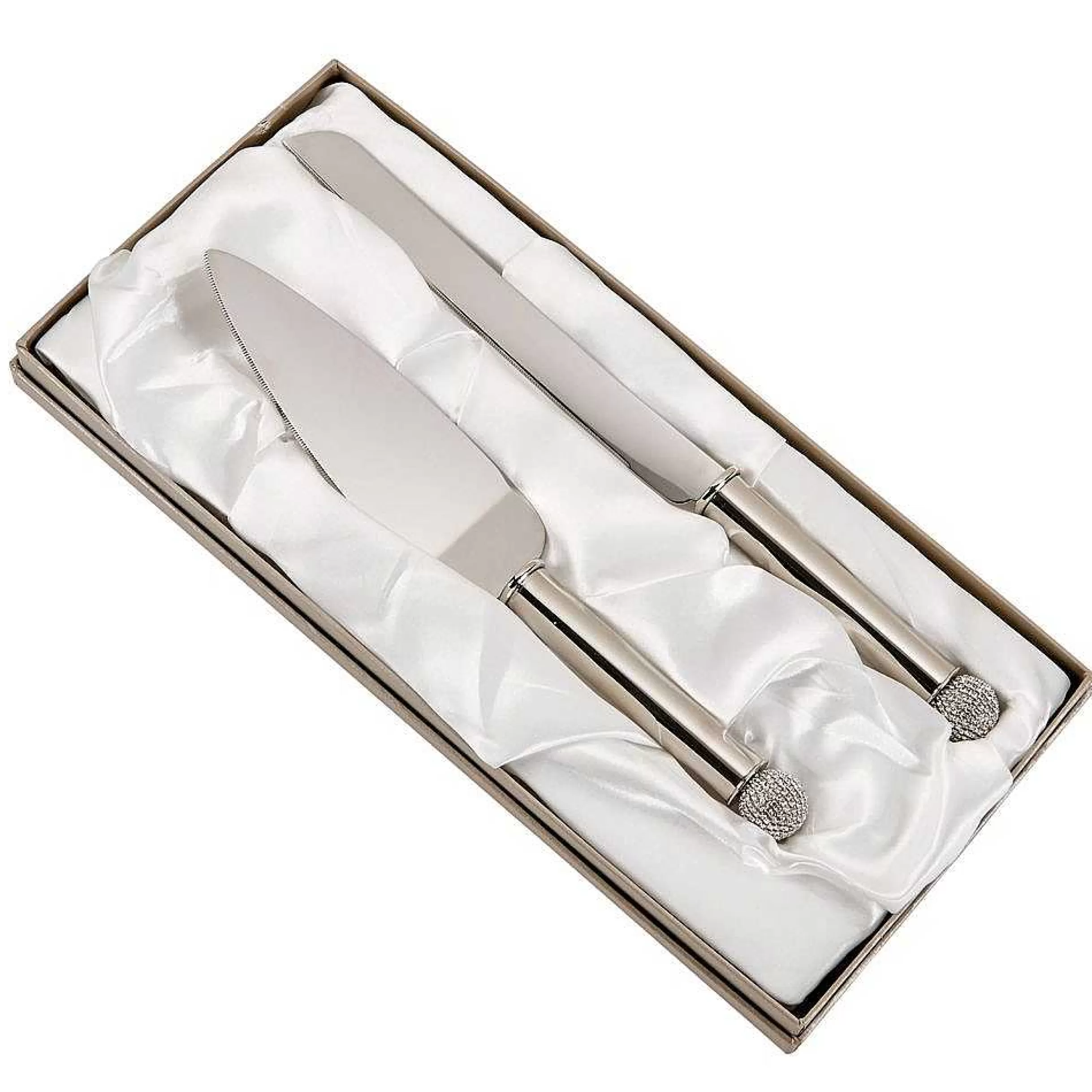 Creative Gifts International Crystal Ball Knife & Server Set Cheap