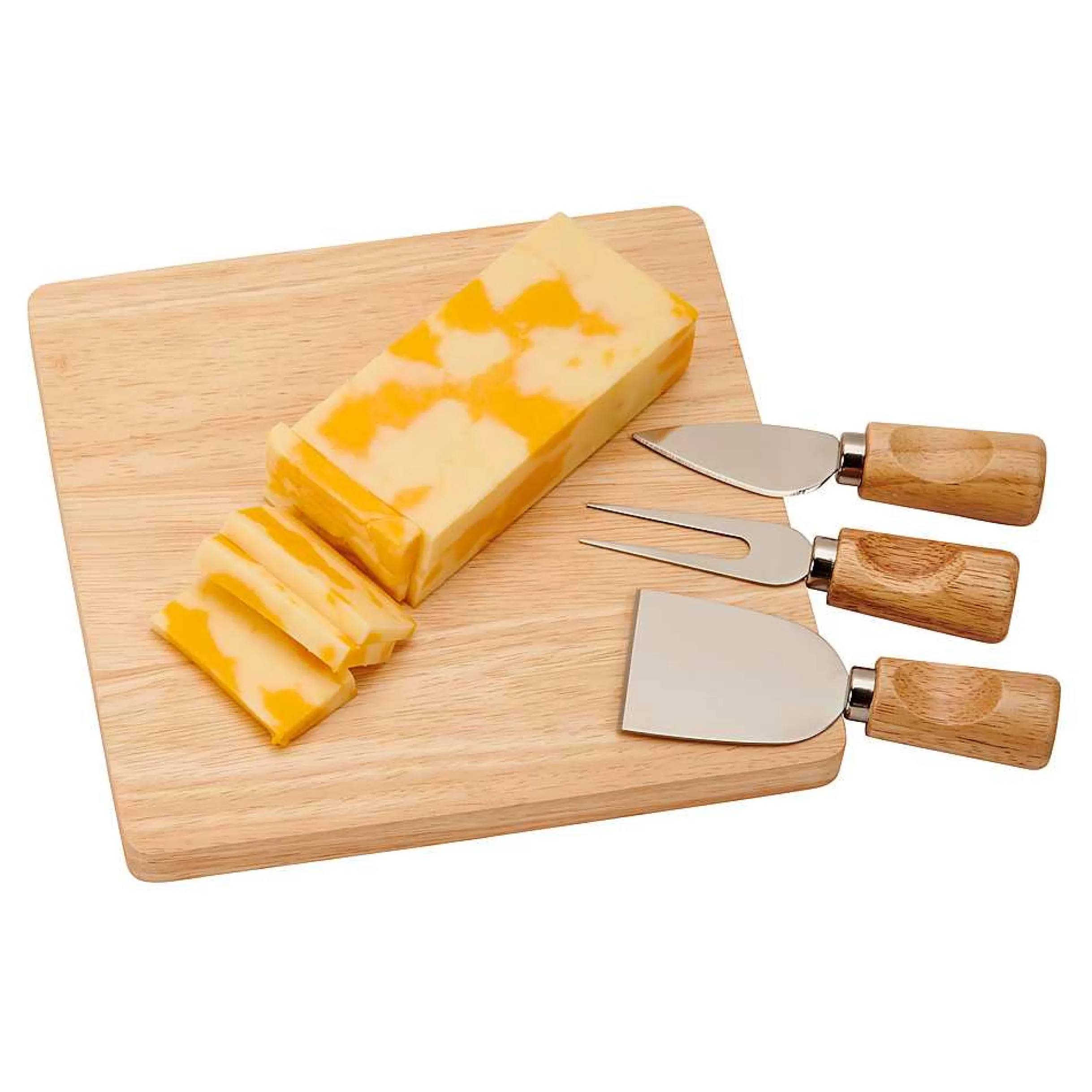 Creative Gifts International Cutting Board With 3 Tools, Rubberwood Discount