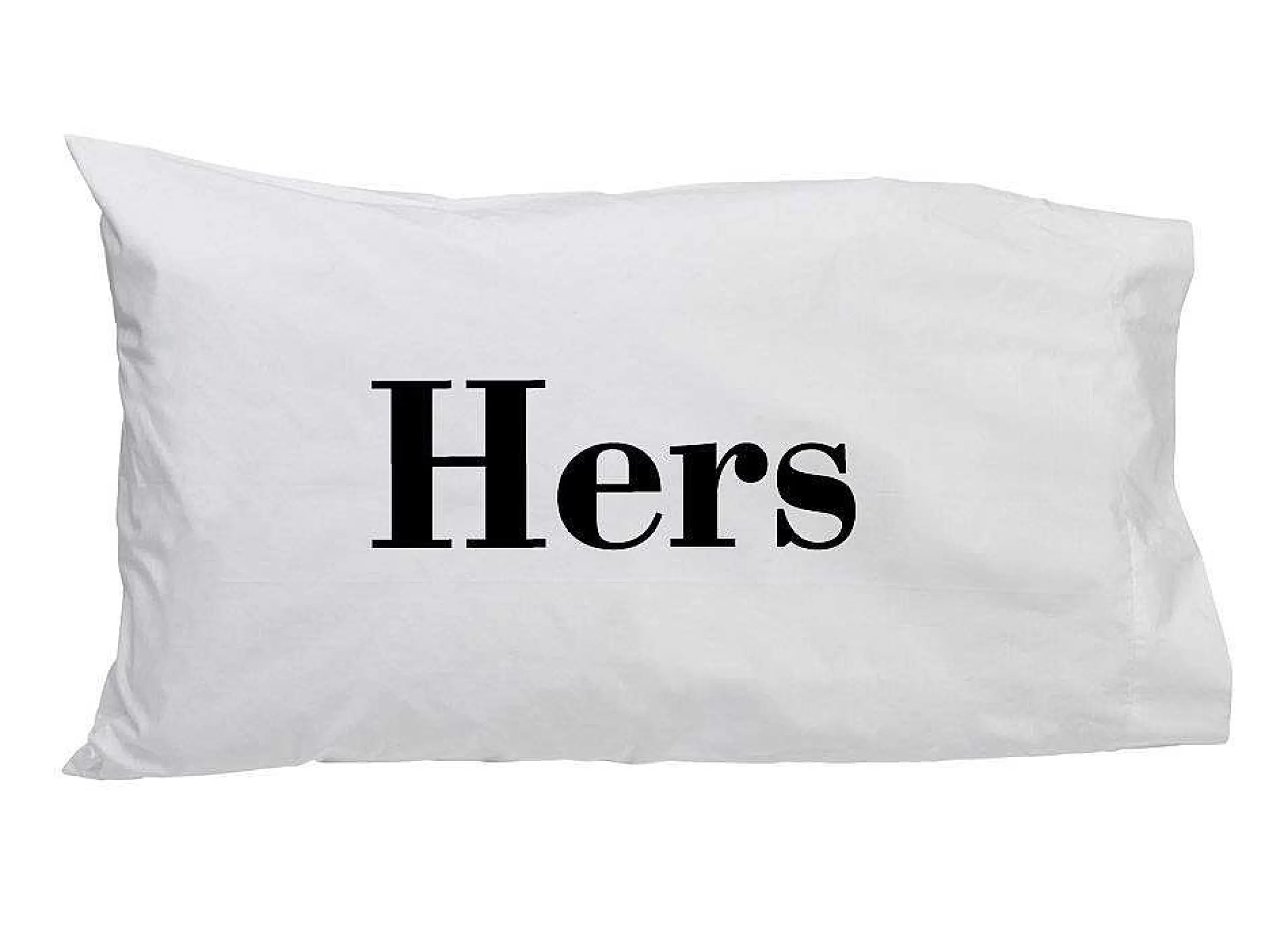 Creative Gifts International Hers (In Block Letters) - Standard Pillow Case Cheap