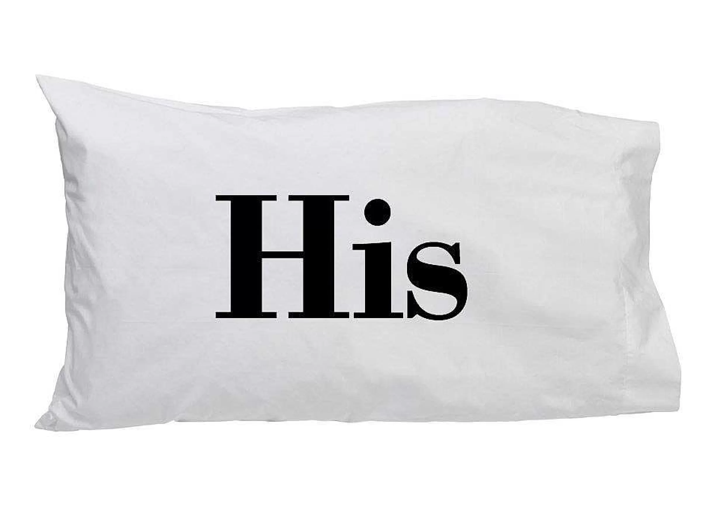 Creative Gifts International His (In Block Letters) - Standard Pillow Case Discount