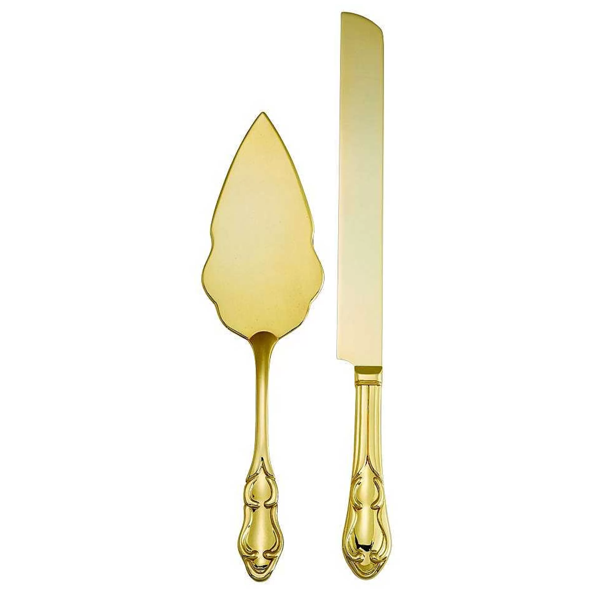 Creative Gifts International Knife & Server Set In Gold Tone Finish Flash Sale