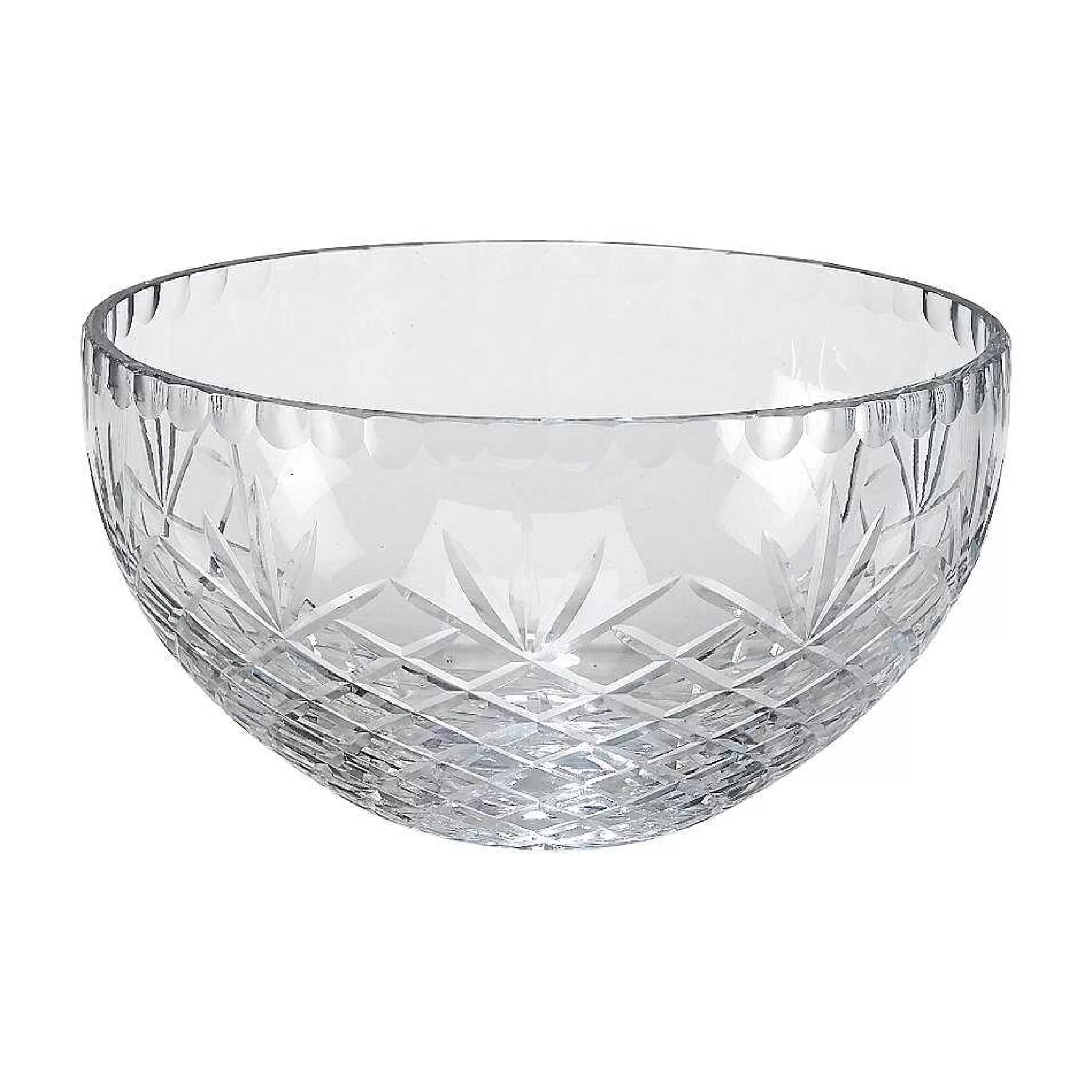 Creative Gifts International Lead-Free Crystal Bowl With Medallion Ll Pattern New