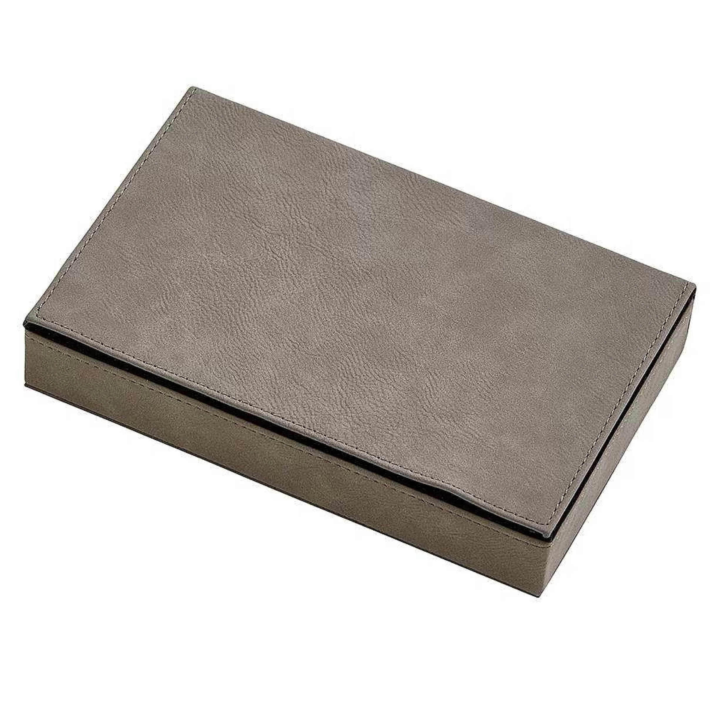 Creative Gifts International Leatherette 2 Card Deck Set, Grey 5" X 7.75" Online