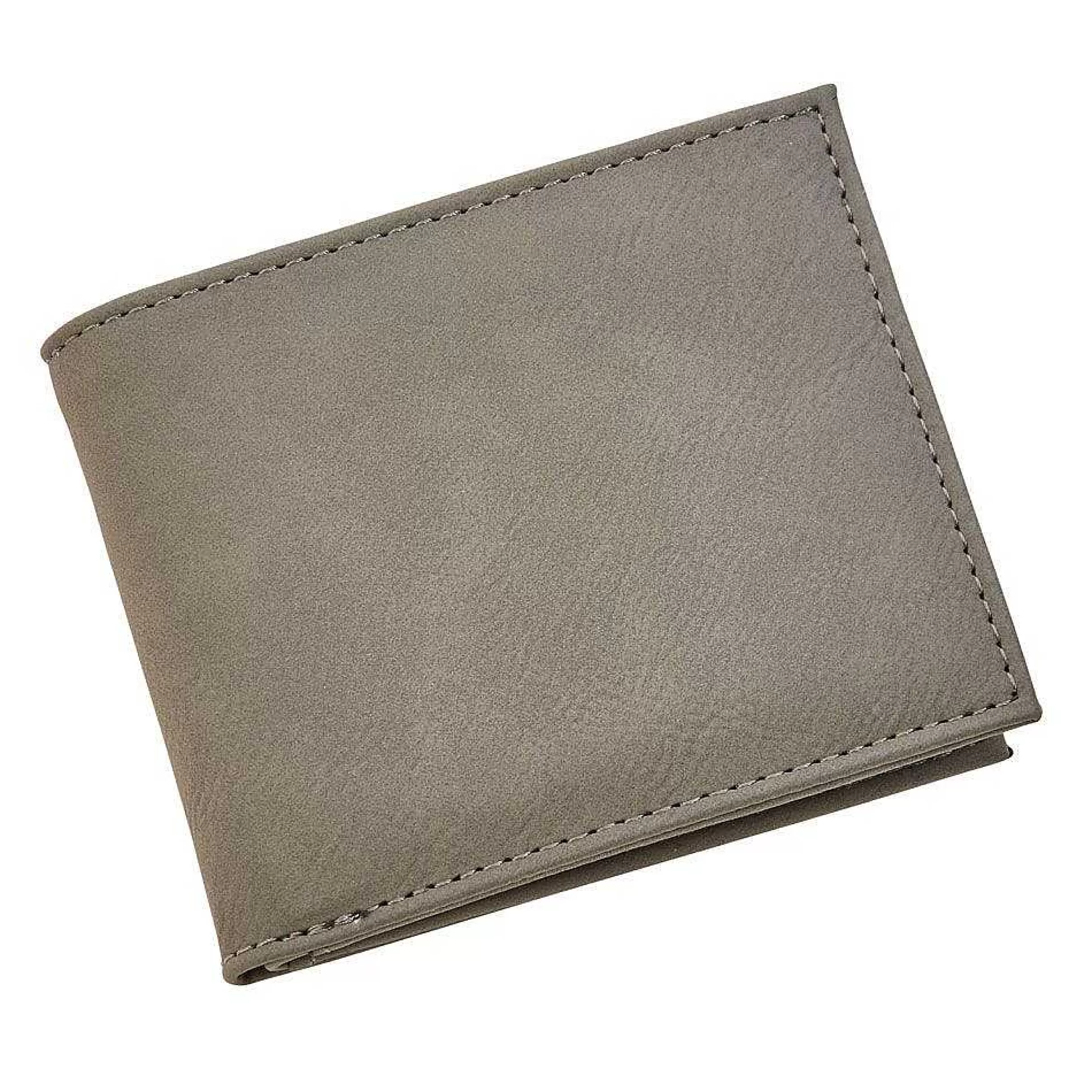 Creative Gifts International Leatherette Bill Fold, Grey 4.5" X 3.75" Cheap