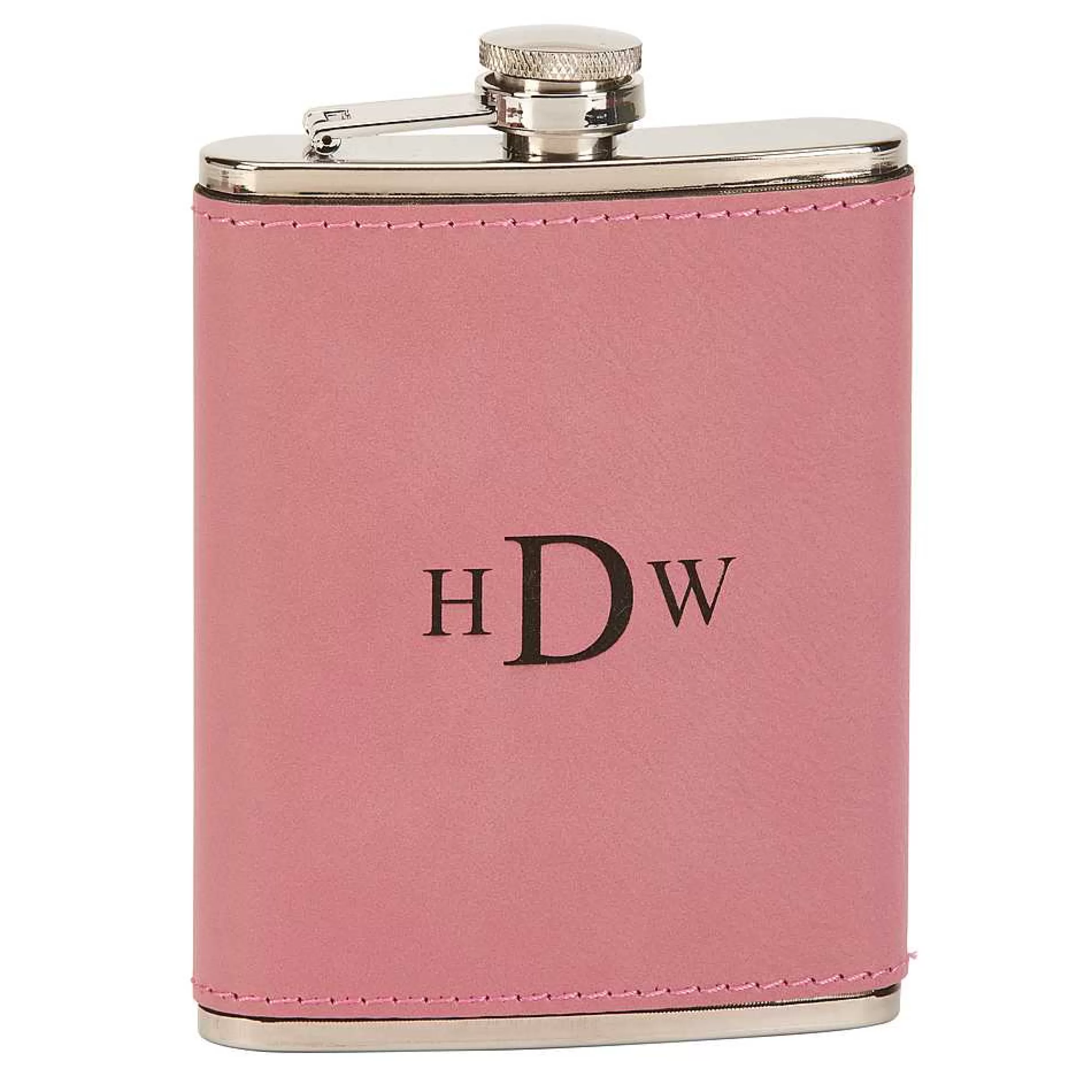 Creative Gifts International Leatherette Flask, Pink 8 Oz Fashion