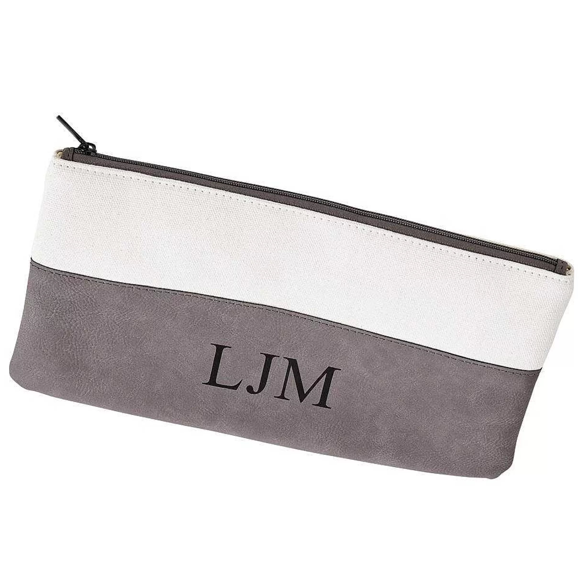 Creative Gifts International Leatherette/Canvas Grey Case 5.5" X 10.5" Sale