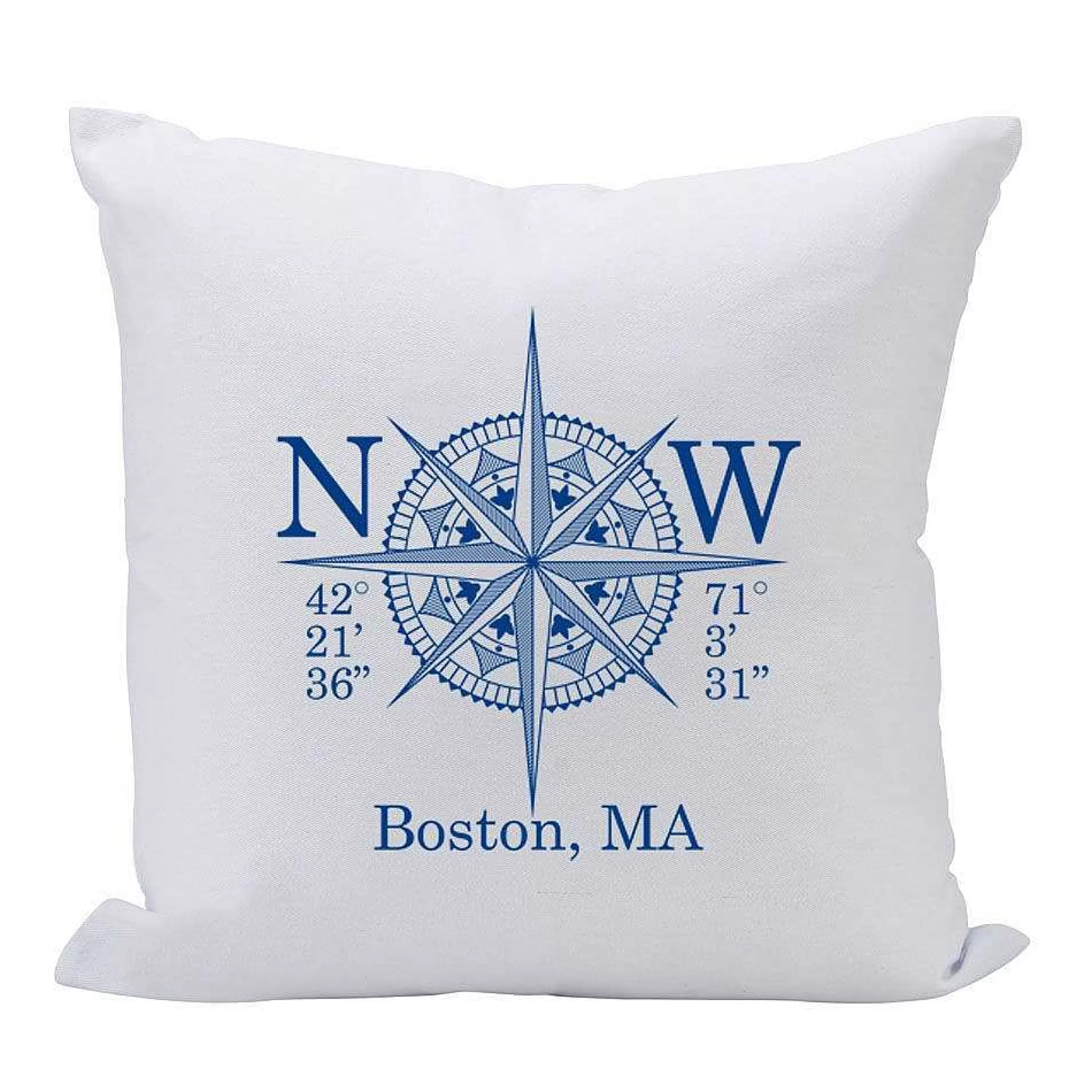 Creative Gifts International Longitude & Latitude (Add Location) - 16" Square Throw Pillow Sale