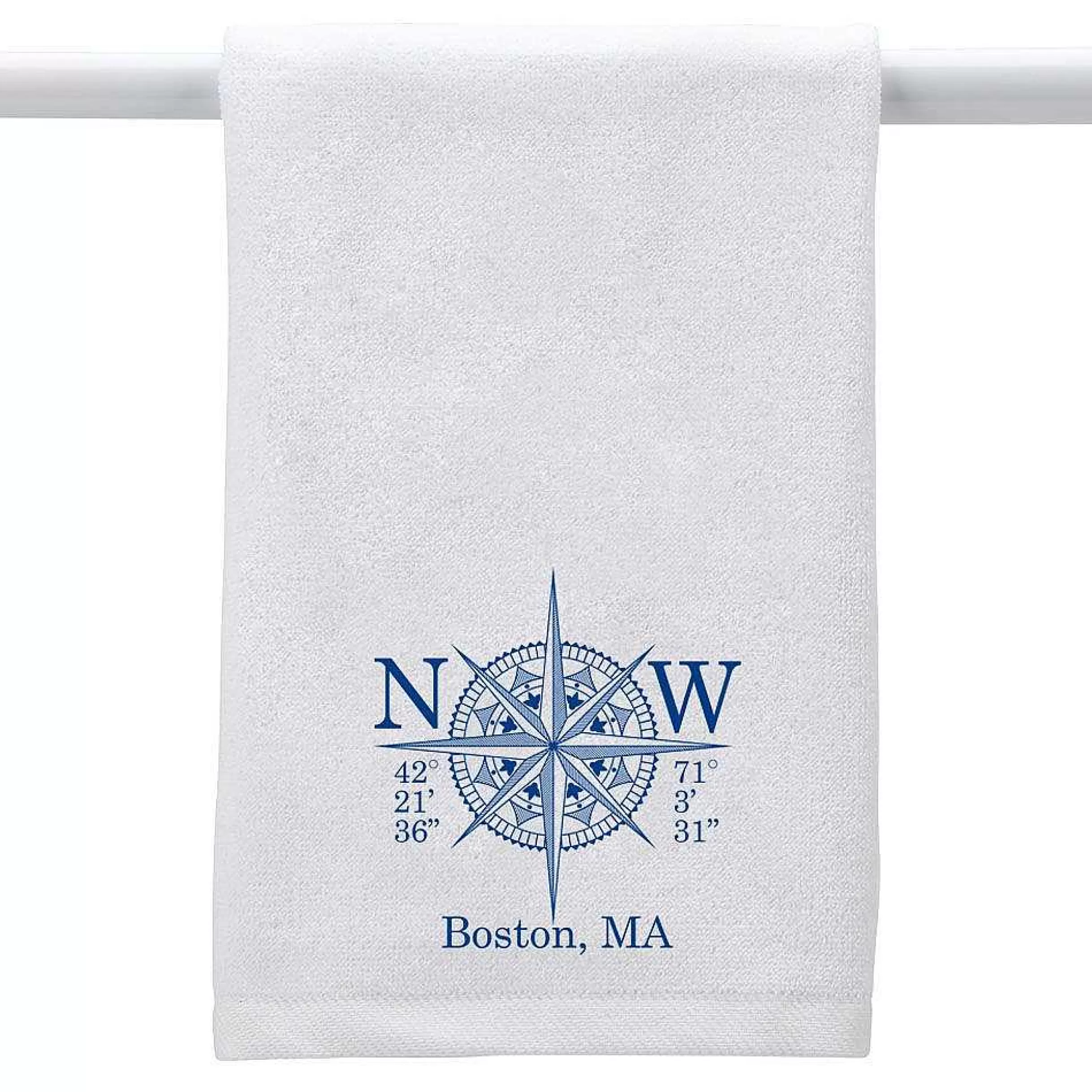 Creative Gifts International Longitude & Latitude (Add Location) - Hand Towel Hot