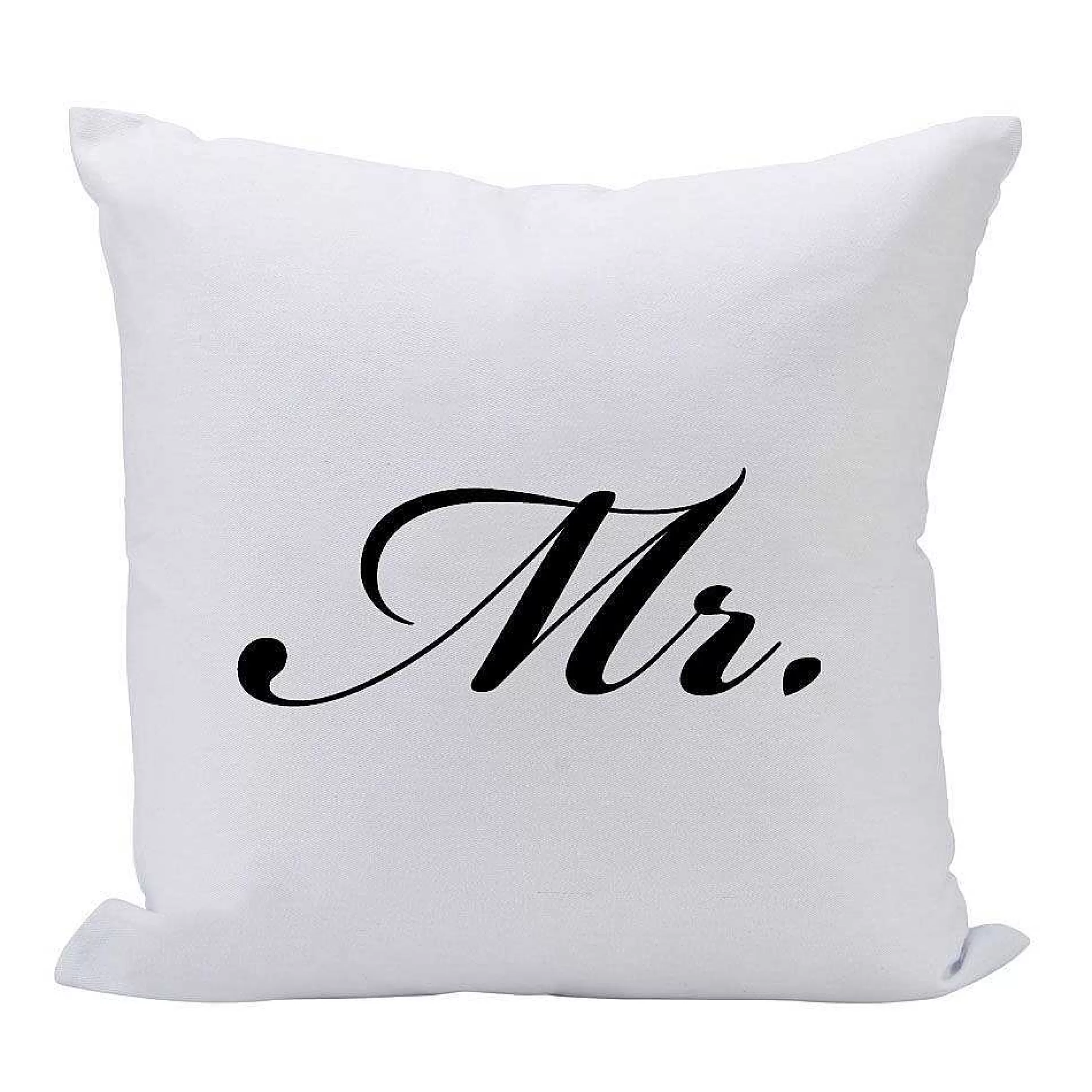 Creative Gifts International Mr. (In Script) - 16" Square Throw Pillow Cheap