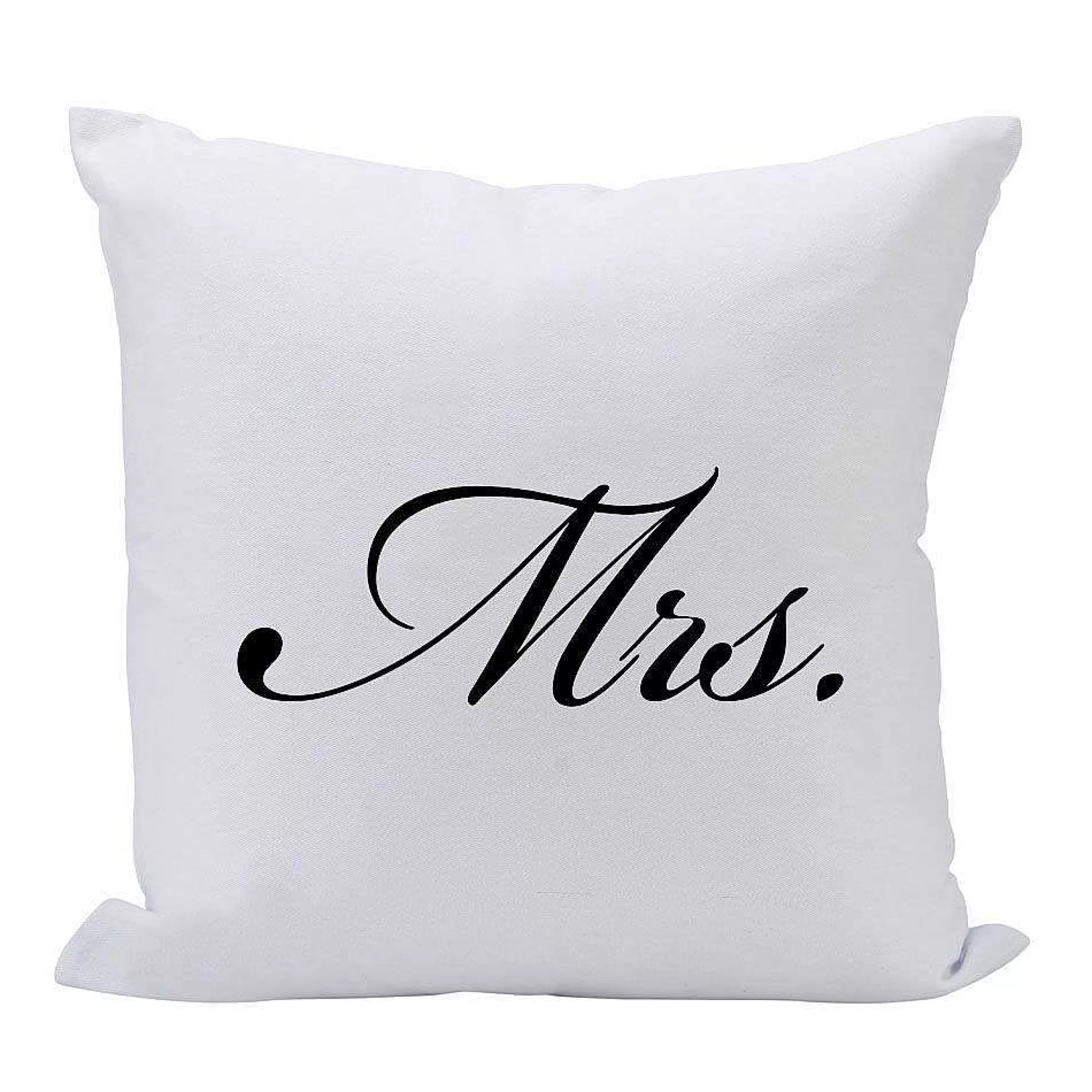 Creative Gifts International Mrs. (In Script) - 16" Square Throw Pillow Store