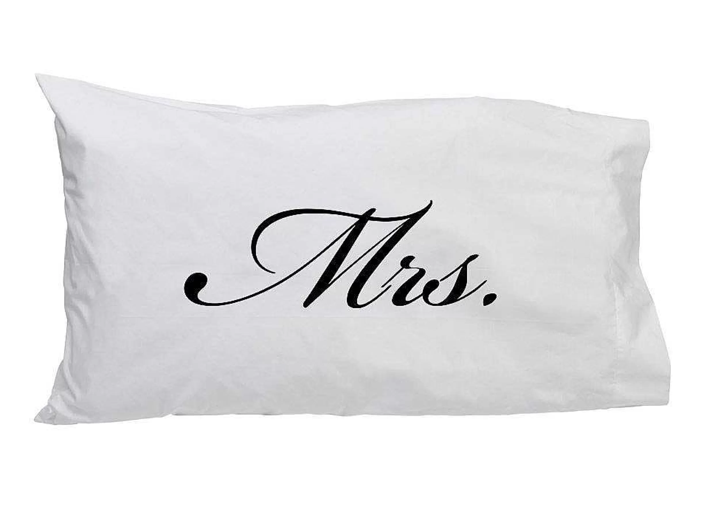 Creative Gifts International Mrs. (In Script) - Standard Pillow Case New