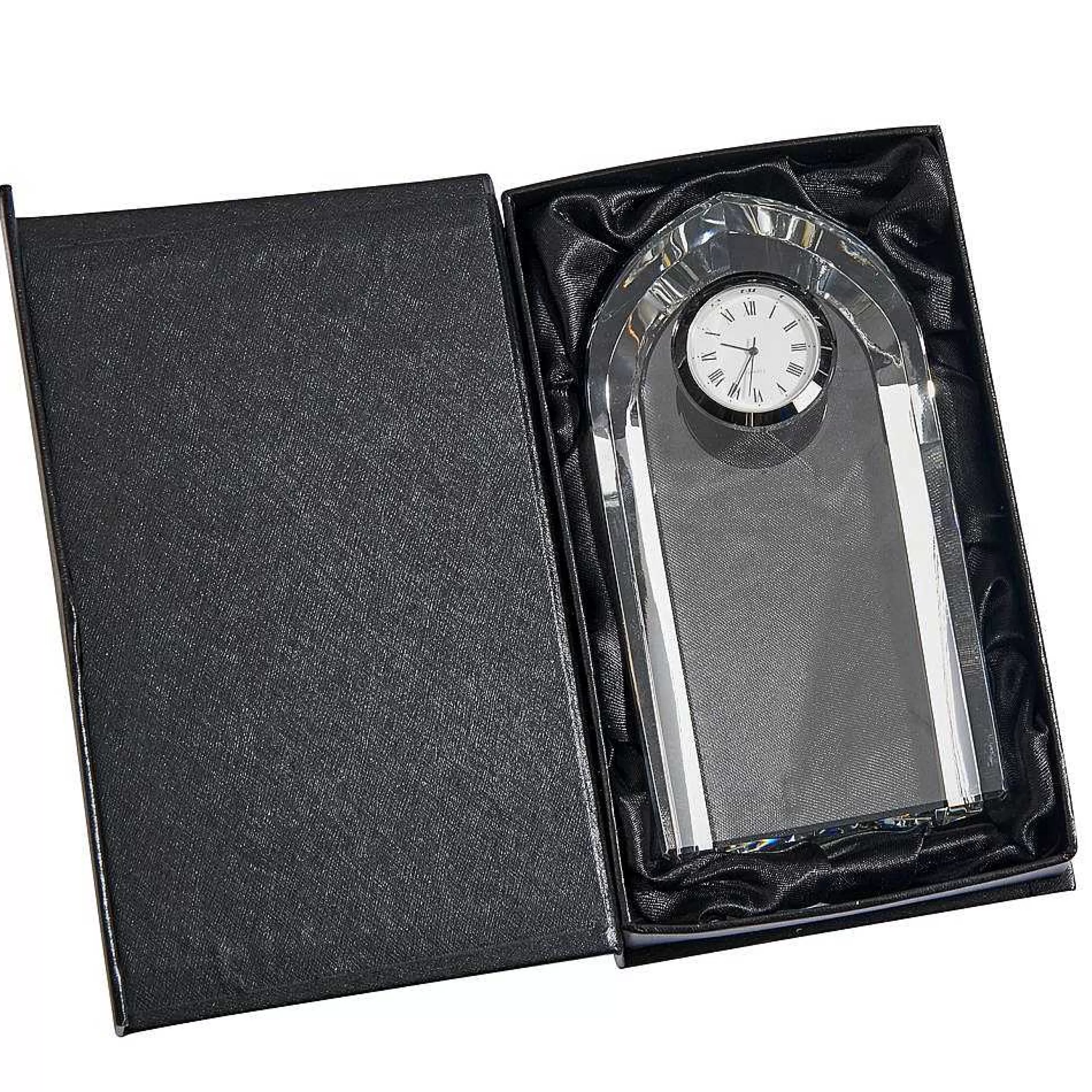 Creative Gifts International Optic Crystal Arched Clock, 6" Ht Sale