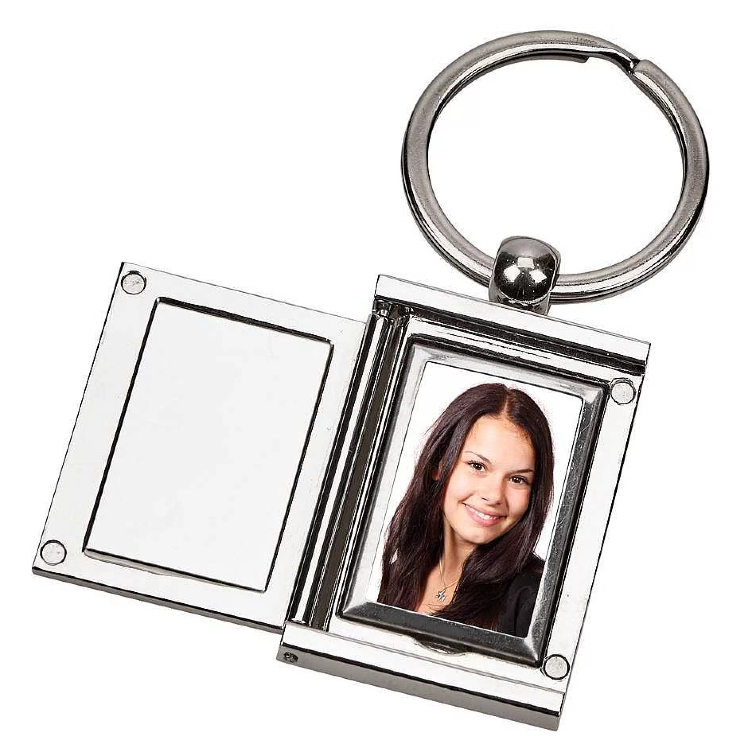 Creative Gifts International Rectangular Locket Key Chain, Np 3.25" X 1.25" New