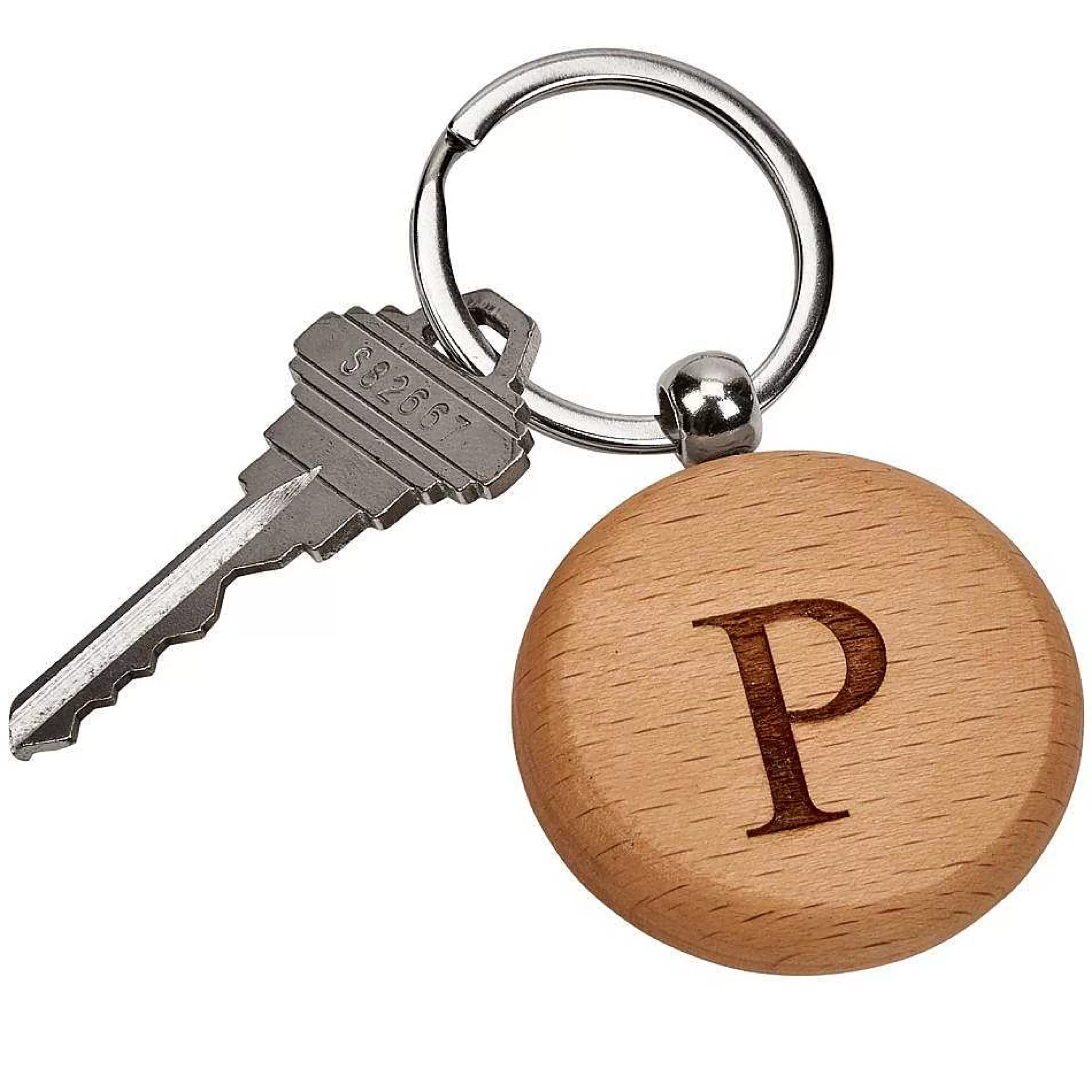 Creative Gifts International Round Wood Key Chain, 1.75" D Outlet