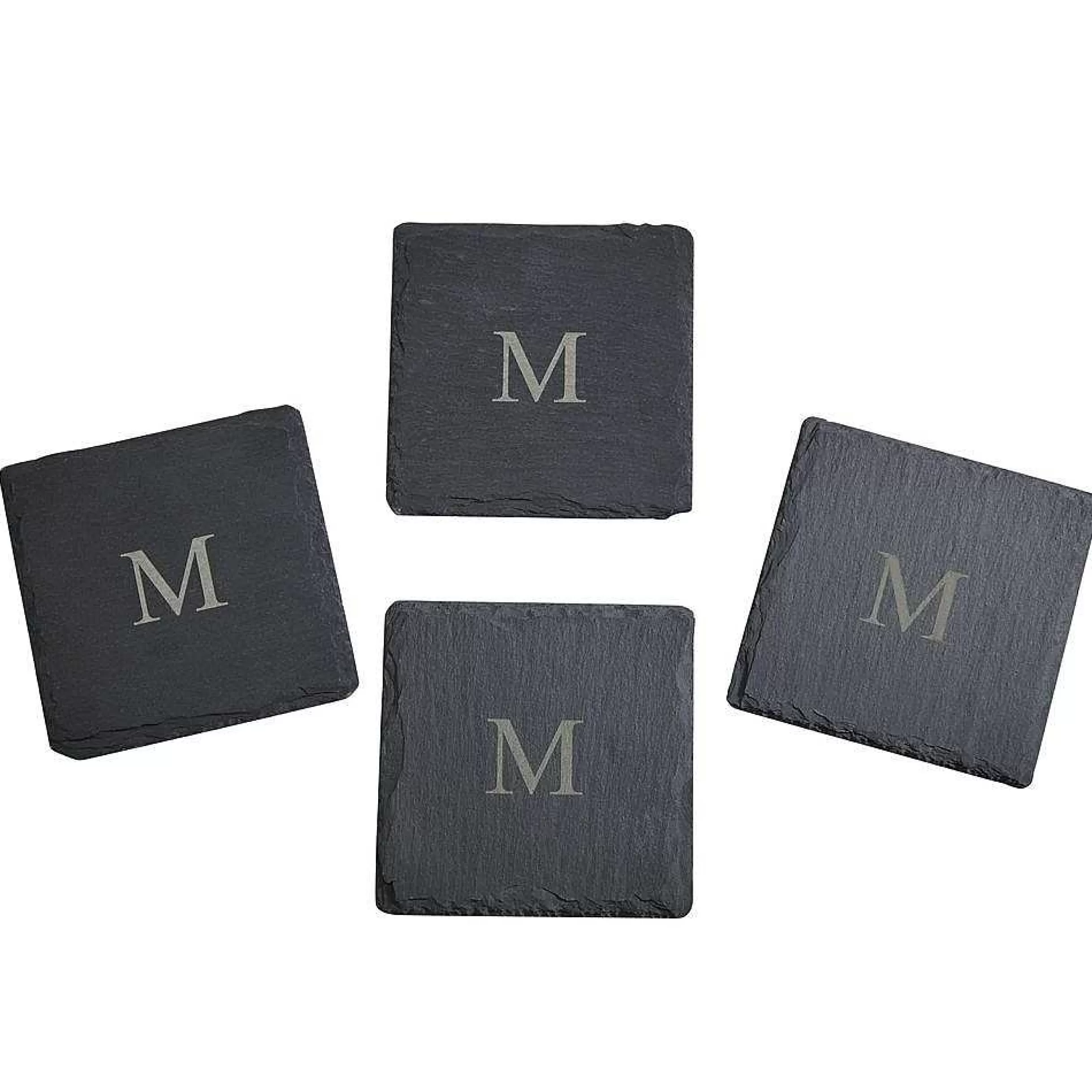 Creative Gifts International Set Of 4 Slate Coasters 4" Square Store