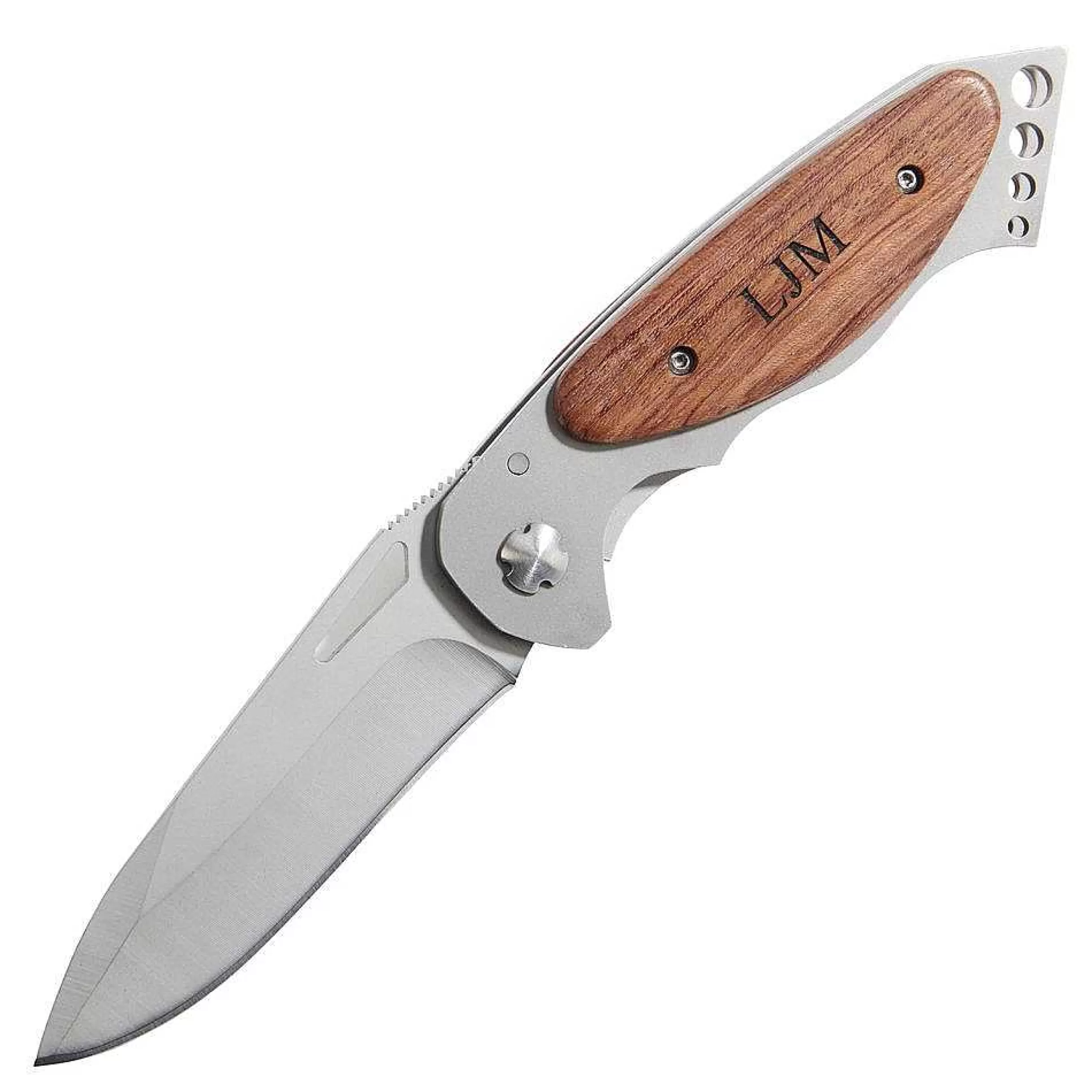 Creative Gifts International Ss Locking Pocket Knife W/Wood Handle 4.625" L Cheap