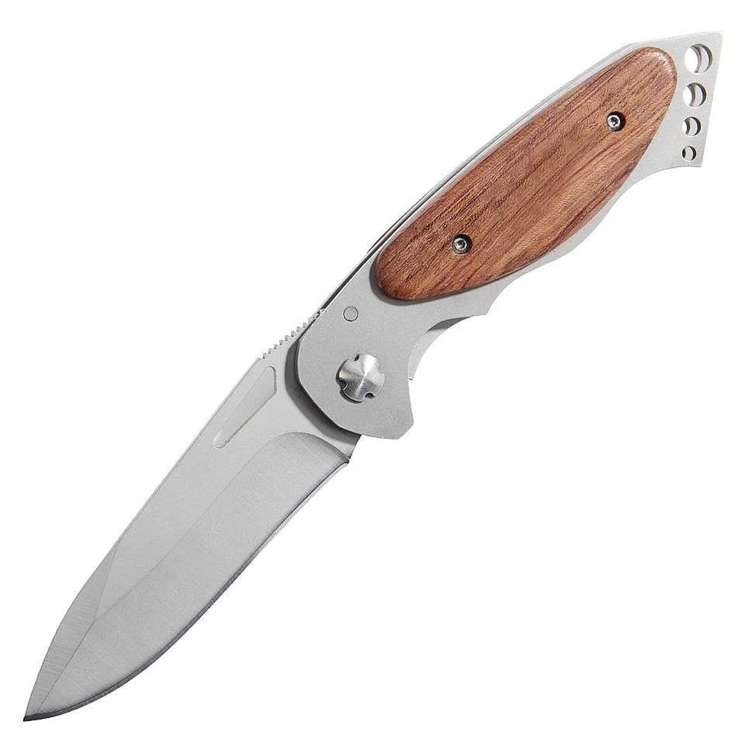 Creative Gifts International Ss Locking Pocket Knife W/Wood Handle 4.625" L Cheap