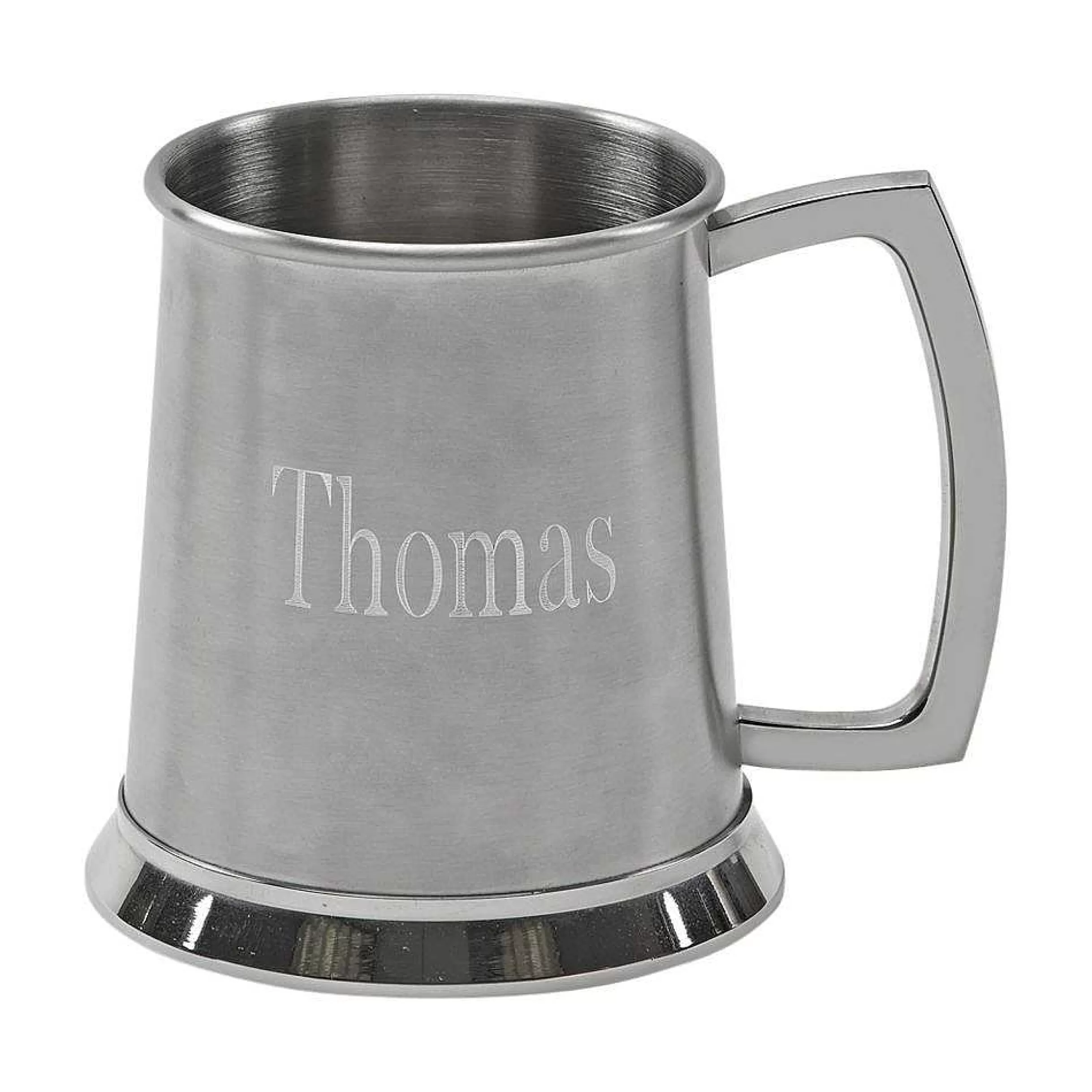 Creative Gifts International Stainless Steel Matte Finish Tankard, 4.5" H Hot