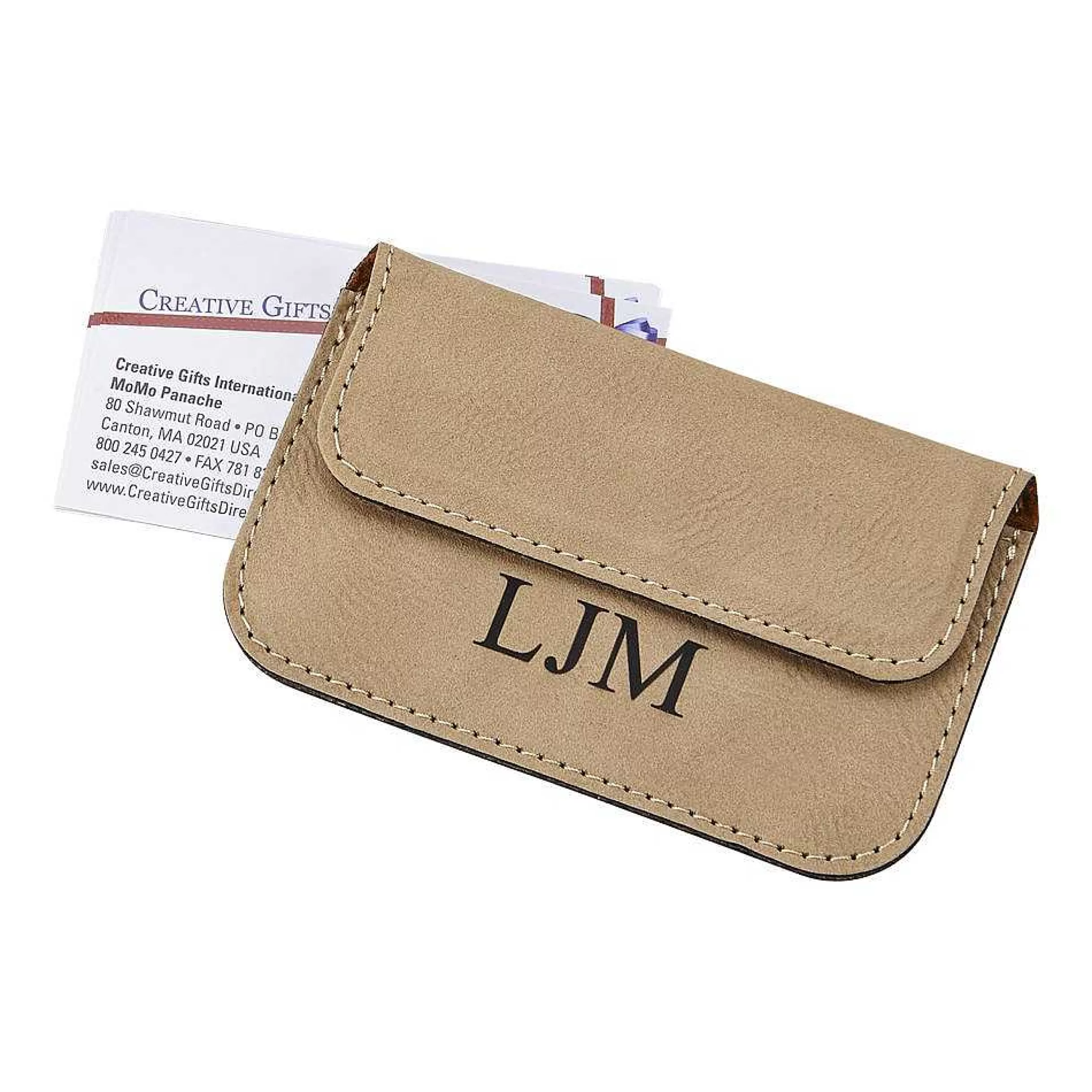 Creative Gifts International Tan Card Case Best