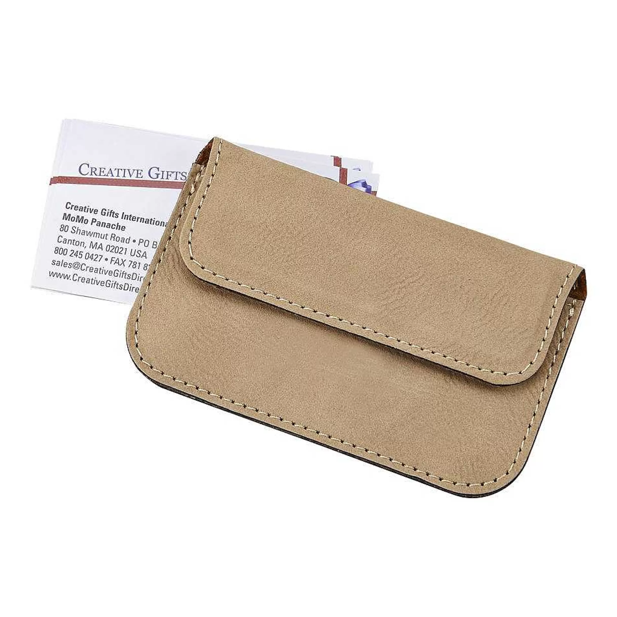 Creative Gifts International Tan Card Case Best