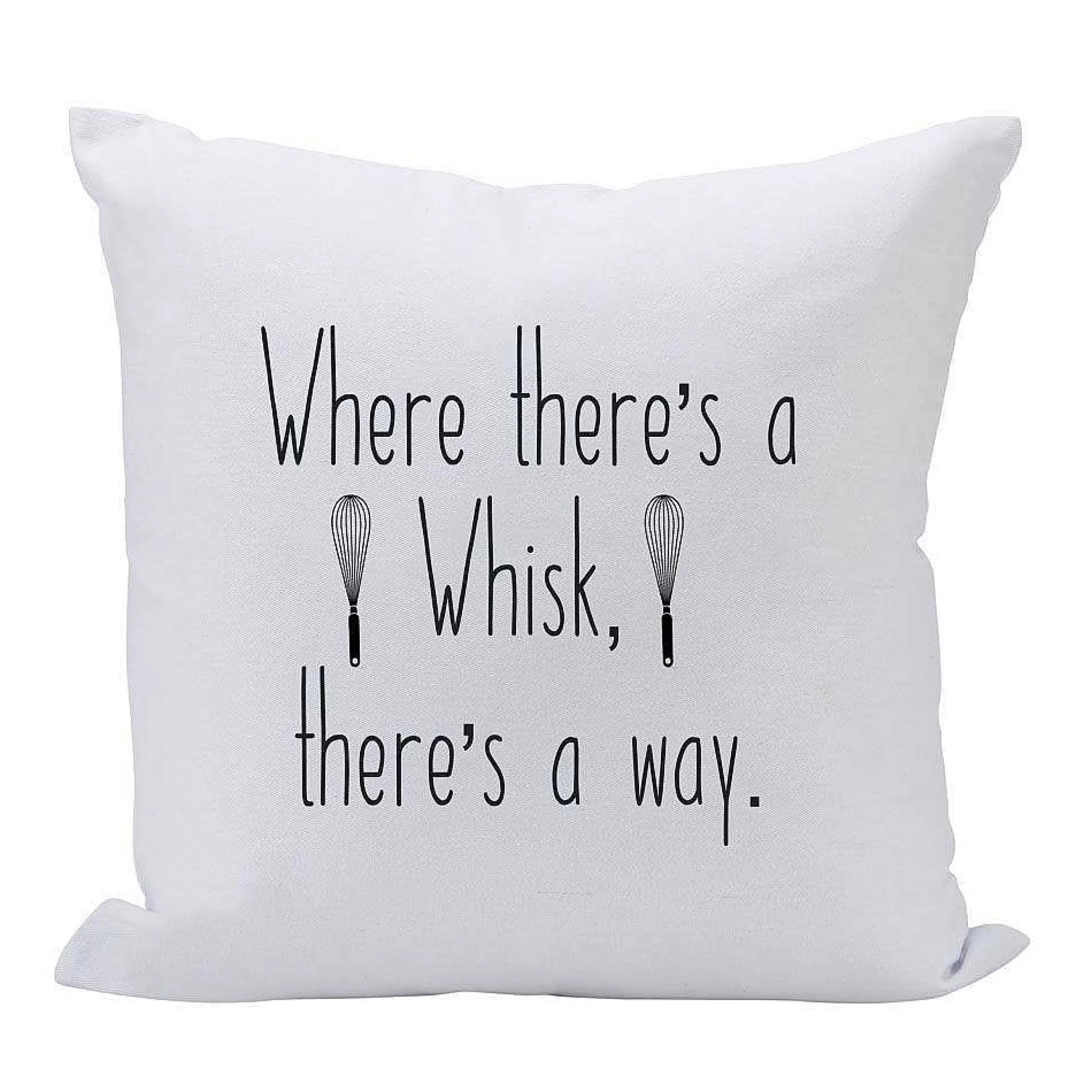 Creative Gifts International Where There's A Whisk . . . - 16" Square Throw Pillow Discount