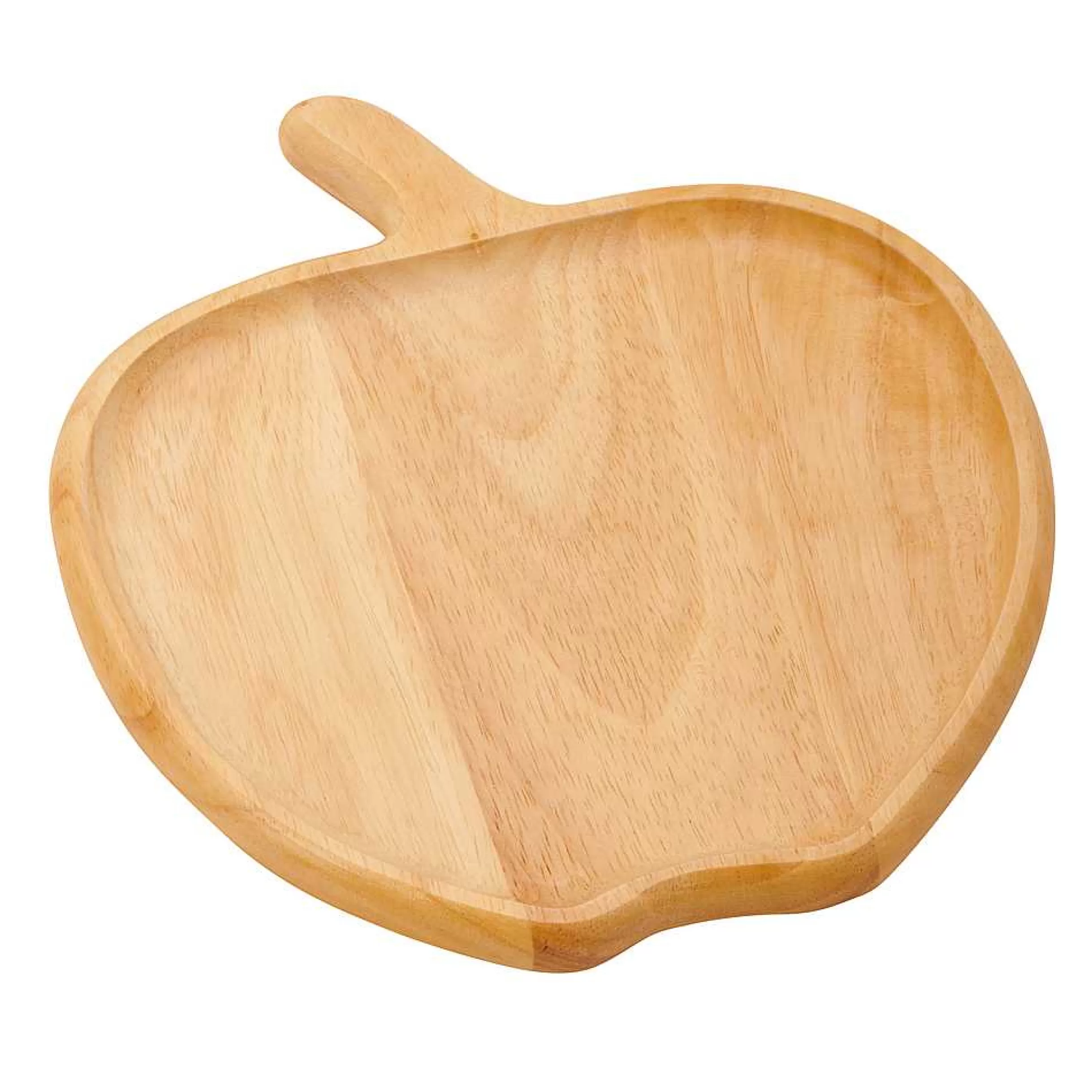 Creative Gifts International Wood Apple Dish, 9" X 8" X .75" Hot